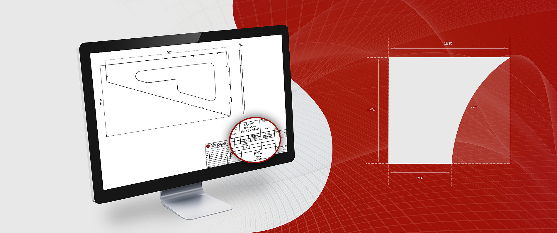 Headerbild – Simple-Draw bzw. Zeichnungsmodul für CAD Software