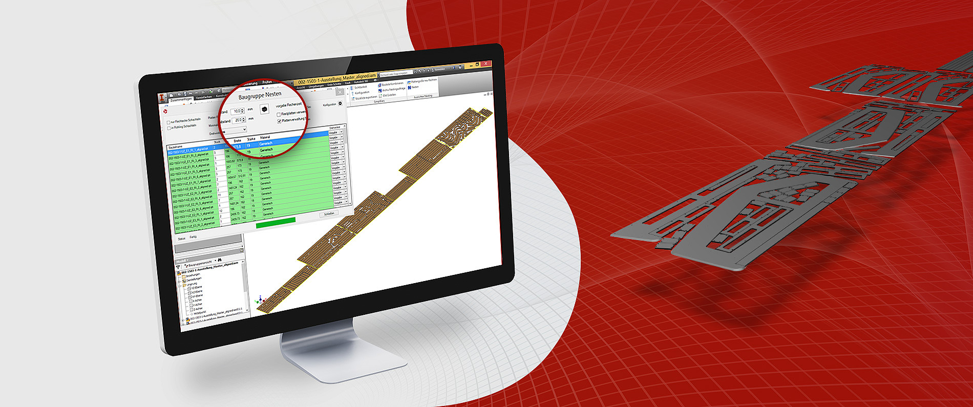 Headerbild – Nesting Software für CAD Software Autodesk Inventor