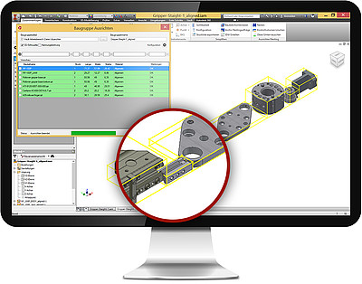 Extension Simple-Aligner für CAD-Programm - Screenshot der Erweiterung